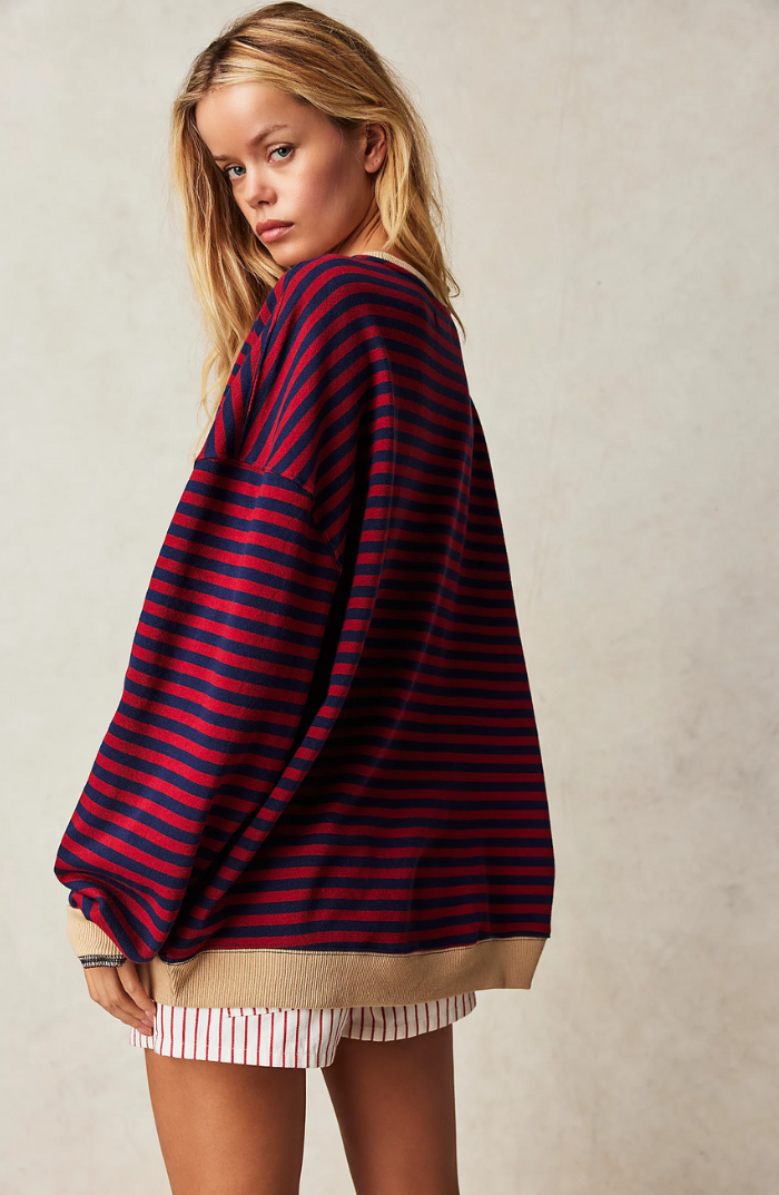 April | Striped oversized sweater