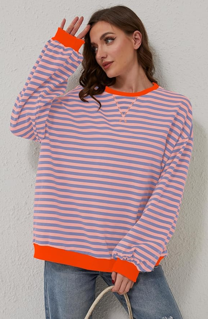 April | Striped oversized sweater