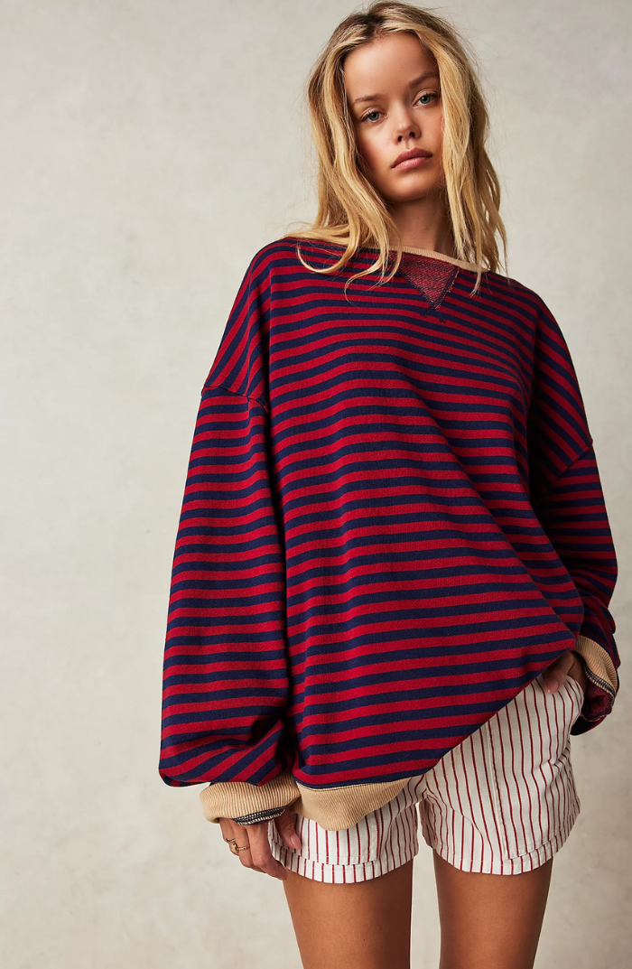 April | Striped oversized sweater