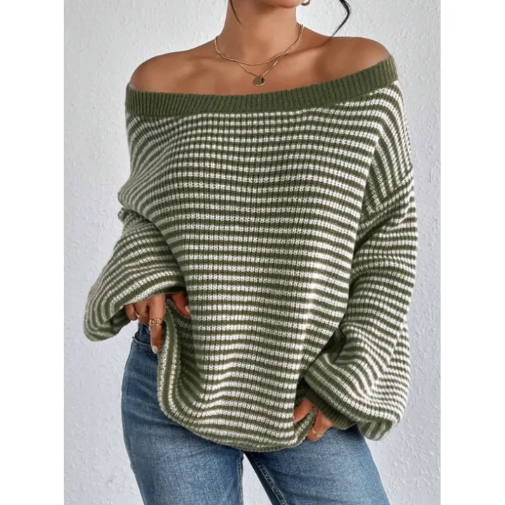 Eva | Cozy Striped Knit Sweater