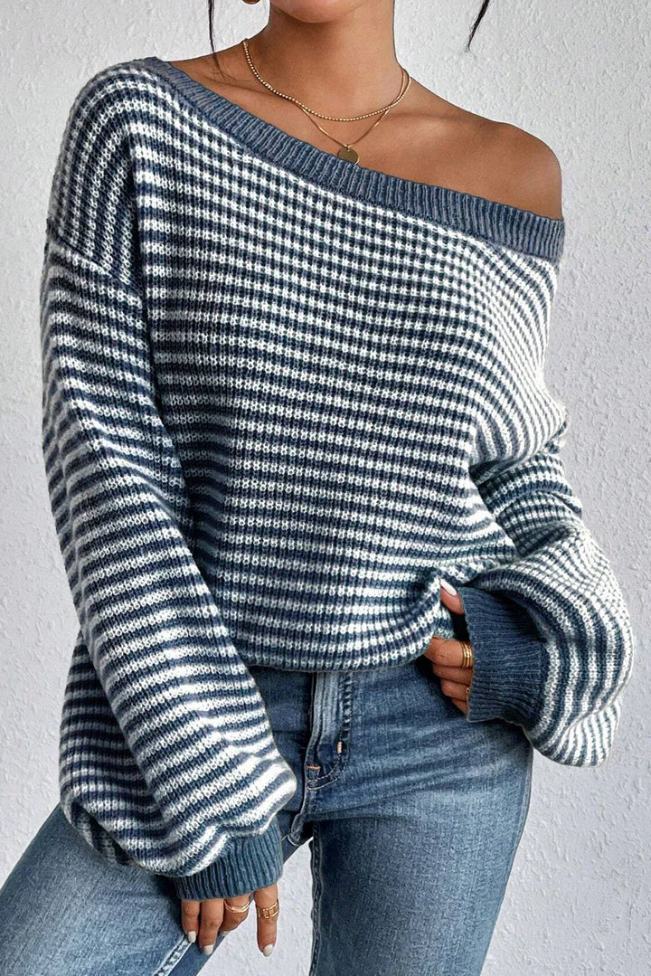 Eva | Cozy Striped Knit Sweater