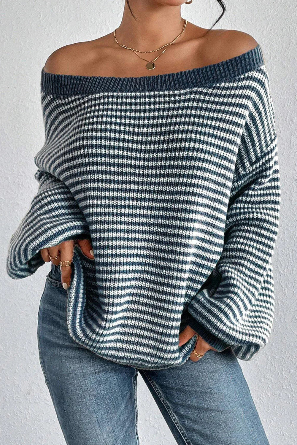 Eva | Cozy Striped Knit Sweater