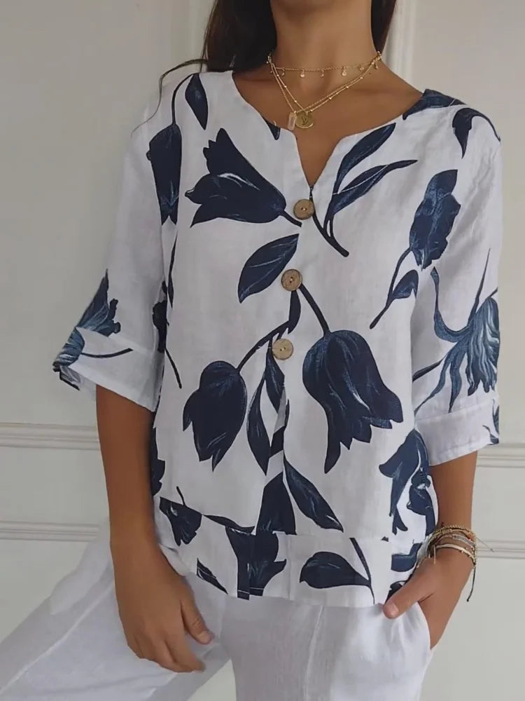 Bonnie | Blouse with floral print