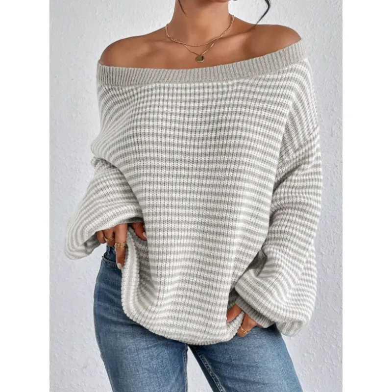 Eva | Cozy Striped Knit Sweater