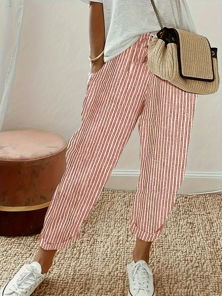 Lisa | Striped Lightweight Pants