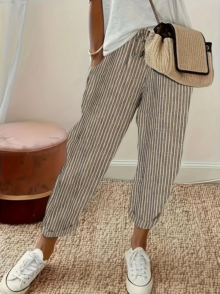 Lisa | Striped Lightweight Pants