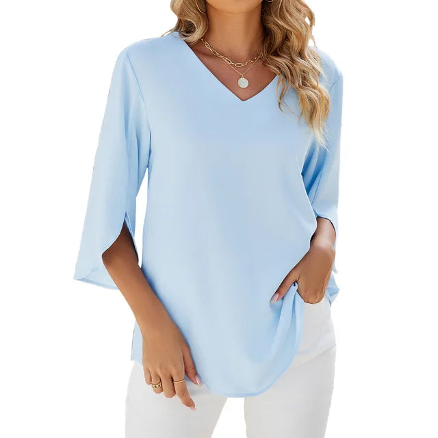 Cara | V-neck blouse